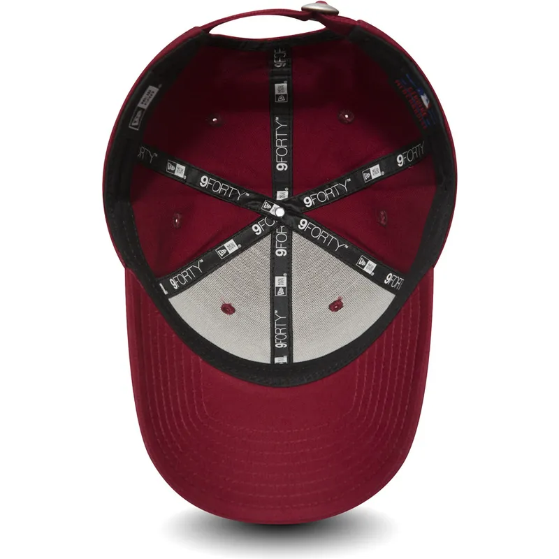 cap-zaoblena-red-adjustable-strap-cardenal-9forty-essential-new-york-yankees-mlb-new-era cap-zaoblena-red-adjustable-strap-cardenal-9forty-essential-new-york-yankees-mlb-new-era