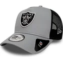 siltovka-zaoblena-siva-snapback-essential-a-frame-las-vegas-raiders-nfl-new-era