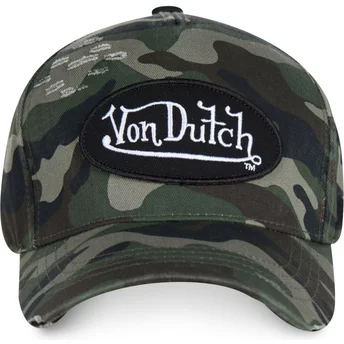Von Dutch Curved Brim CAMOU01 Camouflage Adjustable Cap