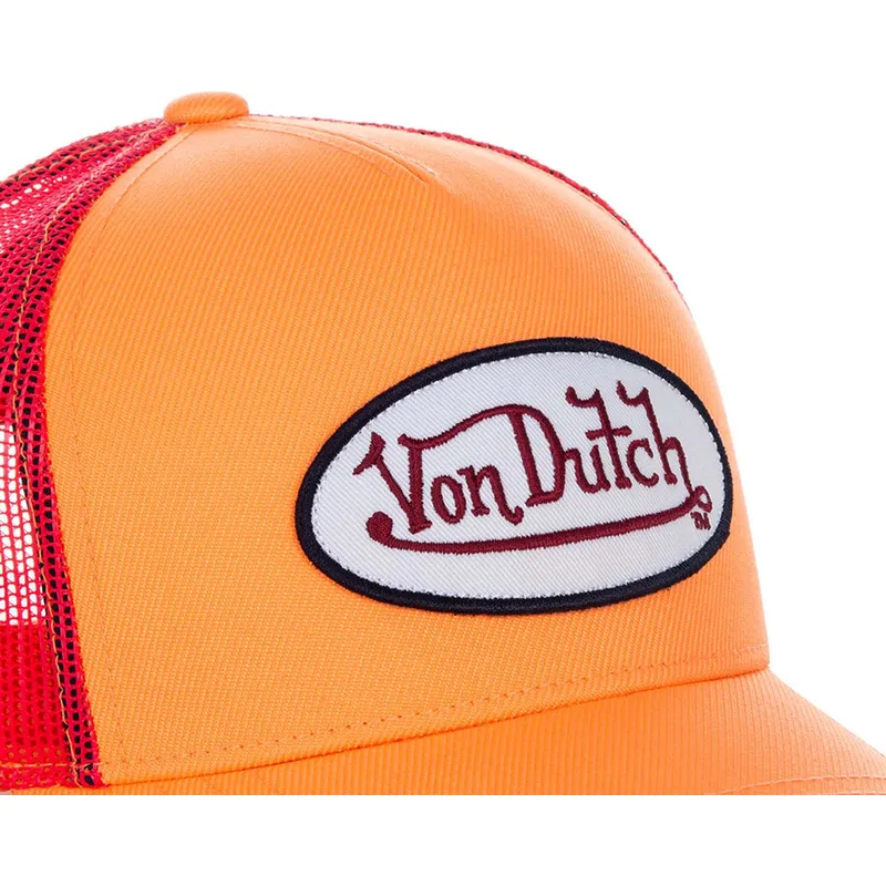 cap-zaoblena-orange-snapback-von-dutch