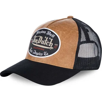 Šiltovky zaoblená kamionista hnedá snapback GRL Von Dutch