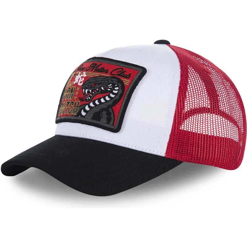 siltovka-zaoblena-biely-snapback-snake-von-dutch