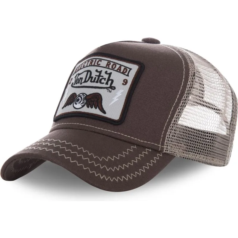 siltovky-zaoblena-kamionista-hneda-snapback-square2b-von-dutch
