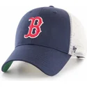 siltovka-zaoblena-tmavomodra-snapback-boston-red-sox-mlb-47-brand