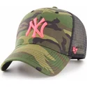 siltovka-zaoblena-kamuflaz-snapback-rosa-new-york-yankees-mlb-47-brand
