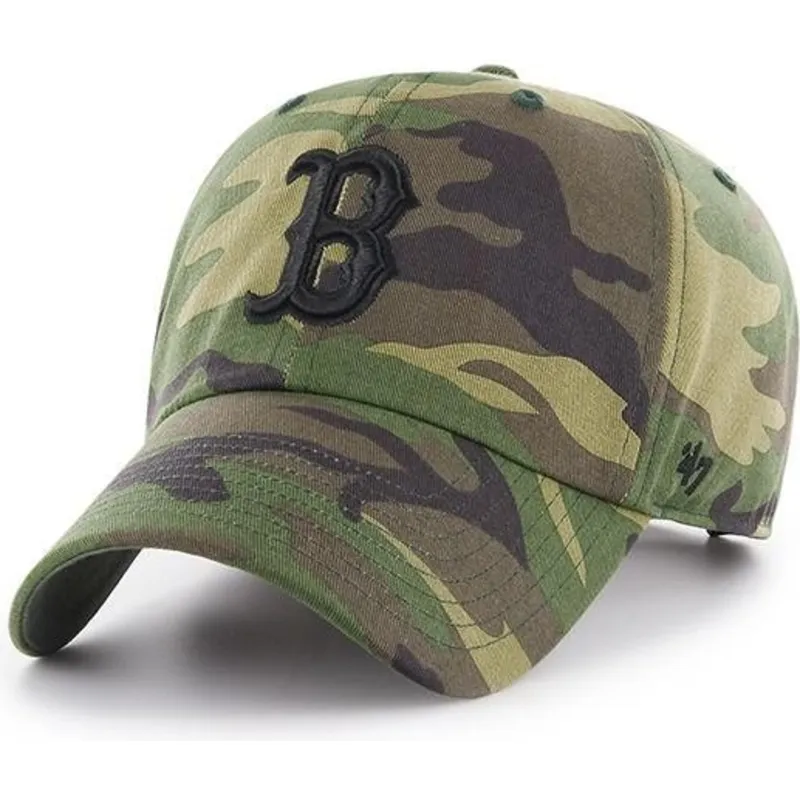 cap-zaoblena-camouflage-adjustable-strap-negro-boston-red-sox-mlb-47-brand