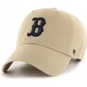 cap-zaoblena-beige-adjustable-strap-negro-boston-red-sox-mlb-47-brand
