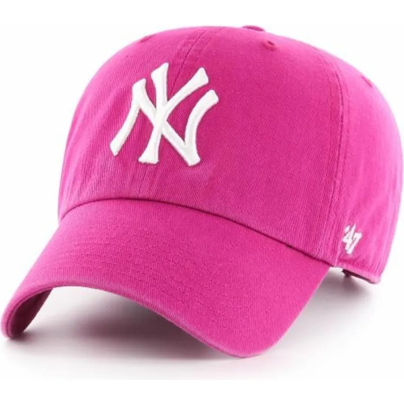 siltovka-zaoblena-ruzova-nastavitelny-orquidea-new-york-yankees-mlb-47-brand
