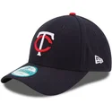 new-era-curved-brim-9forty-the-league-minnesota-twins-mlb-navy-blue-adjustable-cap