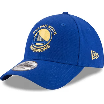9forty-the-league-verstellbare-blaue-kappe-von-golden-state-warriors-nba-von-new-era