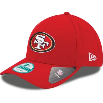 cap-zaoblena-red-adjustable-strap-9forty-the-league-san-francisco-49ers-nfl-new-era