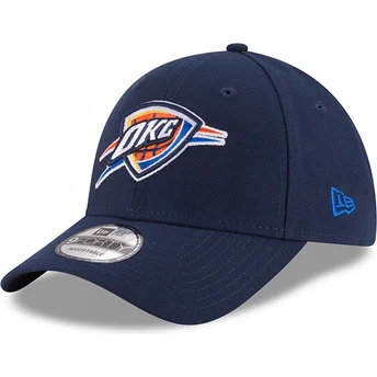 Marineblaue verstellbare Curved Cap 9FORTY The League der Oklahoma City Thunder NBA von New Era