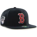 47-brand-flat-brim-boston-red-sox-mlb-captain-sure-shot-snapback-cap-marineblau