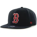 47-brand-flat-brim-boston-red-sox-mlb-captain-sure-shot-snapback-cap-marineblau