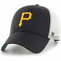 siltovka-zaoblena-cierna-snapback-pittsburgh-pirates-mlb-47-brand