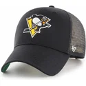 siltovka-zaoblena-cierna-snapback-pittsburgh-penguins-nhl-47-brand