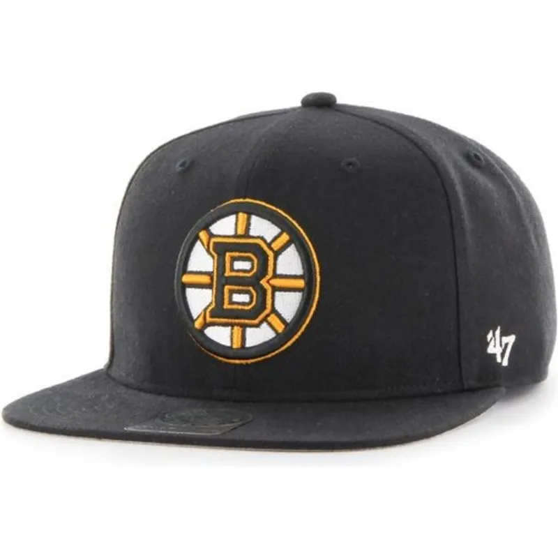 siltovka-rovna-cierna-snapback-boston-bruins-nhl-47-brand