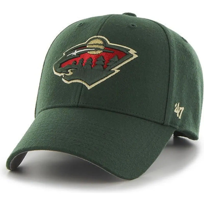 cap-zaoblena-green-adjustable-strap-minnesota-wild-nhl-47-brand