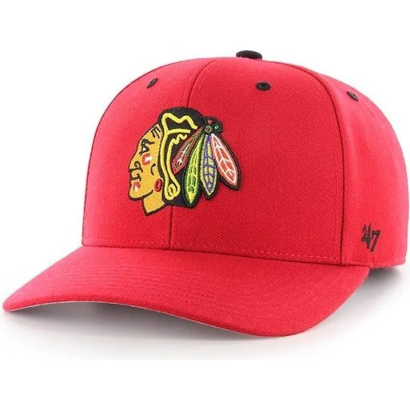 siltovka-zaoblena-cervena-nastavitelny-chicago-blackhawks-nhl-47-brand