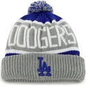 grauer-und-blauer-los-angeles-dodgers-mlb-cuff-knit-calgary-bommelmutze-von-47-brand