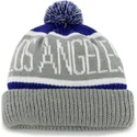 grauer-und-blauer-los-angeles-dodgers-mlb-cuff-knit-calgary-bommelmutze-von-47-brand