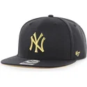 siltovka-rovna-cierna-snapback-oro-new-york-yankees-mlb-47-brand