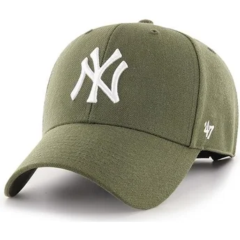 47 Brand Curved Brim New York Yankees MLB MVP Green Cap