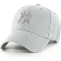47-brand-curved-brim-graues-logo-new-york-yankees-mlb-clean-up-ultra-basic-cap-grau