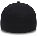 detroit-tigers-mlb-39thirty-mini-logo-schwarze-gebogene-stretch-fit-kappe-von-new-era