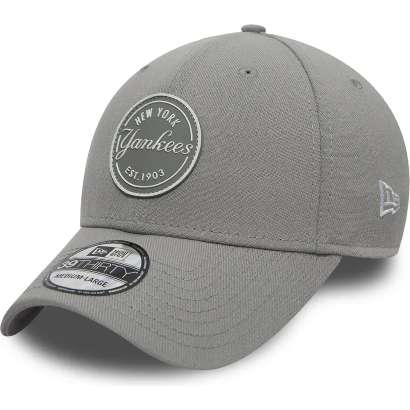 siltovka-zaoblena-siva-upravena-pre-deti-39thirty-stretch-rubber-emblem-new-york-yankees-mlb-new-era