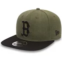 siltovka-rovna-zelena-snapback-9fifty-seasonal-heather-boston-red-sox-mlb-new-era