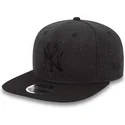 new-era-new-york-yankees-mlb-9fifty-seasonal-heather-schwarzes-snapback-cap-mit-schwarzem-logo