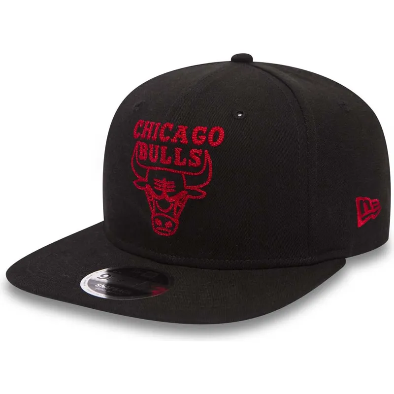 siltovka-rovna-cierna-snapback-9fifty-chain-stitch-chicago-bulls-nba-new-era
