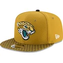 gelbe-snapback-flatcap-9fifty-sideline-der-jacksonville-jaguars-nfl-von-new-era