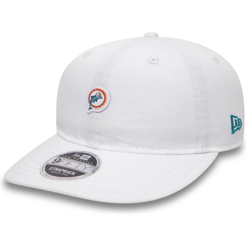 siltovka-rovna-biely-snapback-9fifty-low-profile-unstructured-miami-dolphins-nfl-new-era