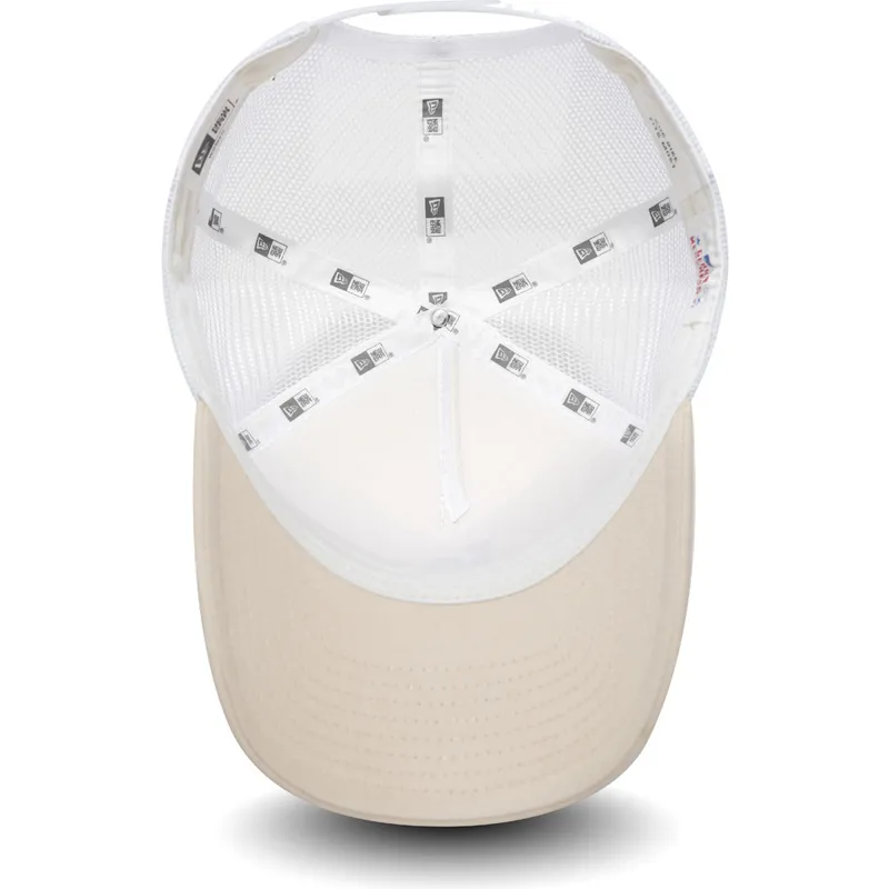 siltovka-zaoblena-ruzova-snapback-bronce-9forty-essential-los-angeles-dodgers-mlb-new-era