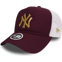 siltovka-zaoblena-cervena-snapback-oro-9forty-essential-new-york-yankees-mlb-new-era