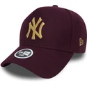 siltovka-zaoblena-cervena-nastavitelny-9forty-melton-a-frame-new-york-yankees-mlb-new-era