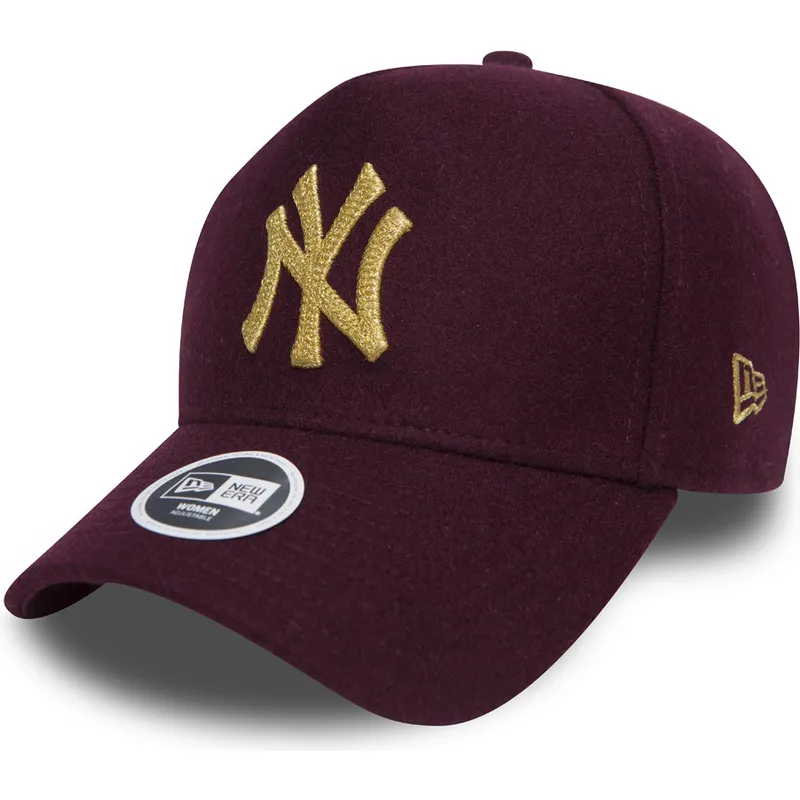 siltovka-zaoblena-cervena-nastavitelny-9forty-melton-a-frame-new-york-yankees-mlb-new-era