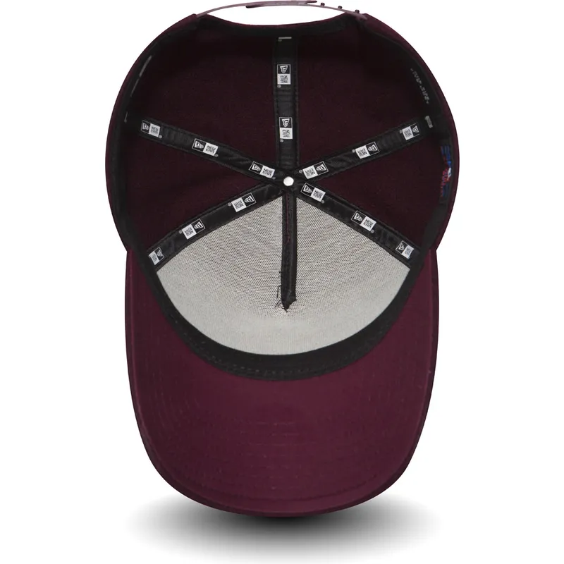 siltovka-zaoblena-cervena-nastavitelny-9forty-melton-a-frame-new-york-yankees-mlb-new-era