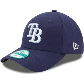 New Era Curved Brim 9FORTY The League Tampa Bay Rays MLB Adjustable Cap verstellbar marineblau