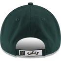 grune-verstellbare-curved-cap-9forty-the-league-der-milwaukee-bucks-nba-von-new-era