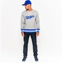 mikiny-bez-kapucne-siva-crew-neck-heritage-brooklyn-dodgers-mlb-new-era