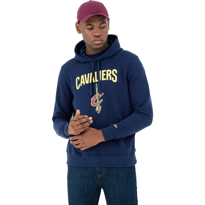 mikiny-s-kapucnou-modra-pullover-hoody-cleveland-cavaliers-nba-new-era