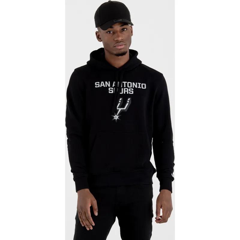 mikiny-s-kapucnou-cierna-pullover-hoody-san-antonio-spurs-nba-new-era