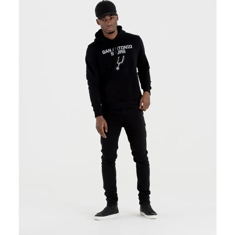 mikiny-s-kapucnou-cierna-pullover-hoody-san-antonio-spurs-nba-new-era