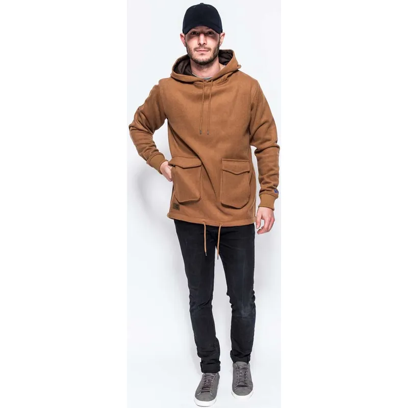 mikiny-s-kapucnou-hneda-pullover-hoody-premium-classics-new-era mikiny-s-kapucnou-hneda-pullover-hoody-premium-classics-new-era