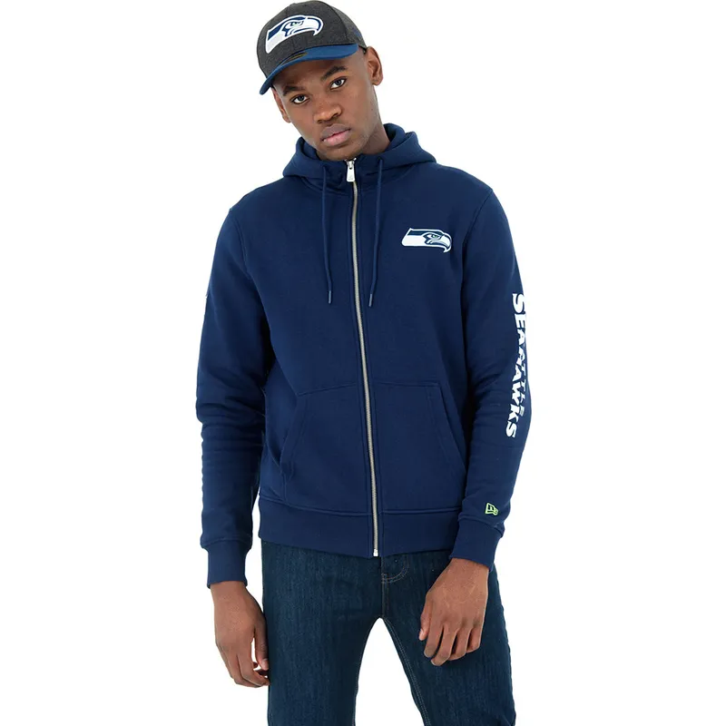 mikiny-s-kapucnou-modra-full-zipped-hoody-seattle-seahawks-nfl-new-era