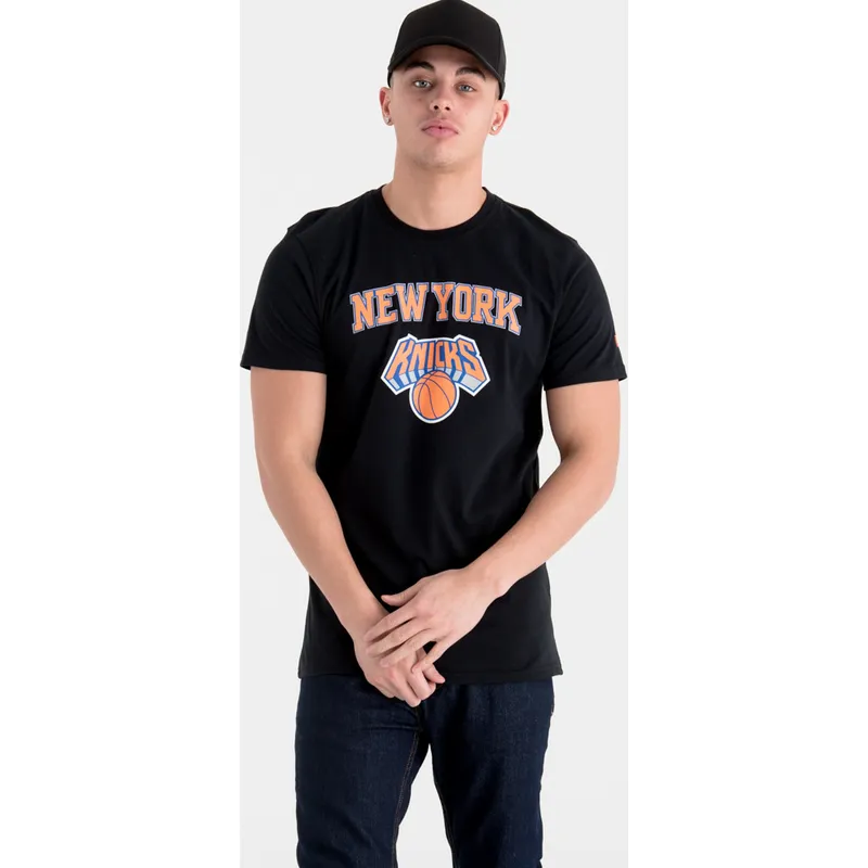 tricka-kratky-rukav-cierna-new-york-knicks-nba-new-era