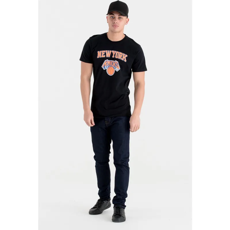tricka-kratky-rukav-cierna-new-york-knicks-nba-new-era